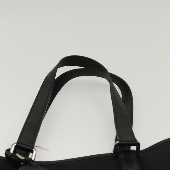 PRADA Tote Bag Leather Nylon Black Auth 48131 - Picture 14 of 16